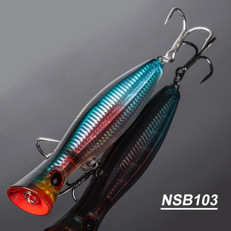 Noeby Blooper Popper Fishing Lures 120mm 43g 160mm 78g 200mm 150g Saltwater Topwater Artificial Hard Bait for GT Fishing Lure - Duke's Fishing Supply