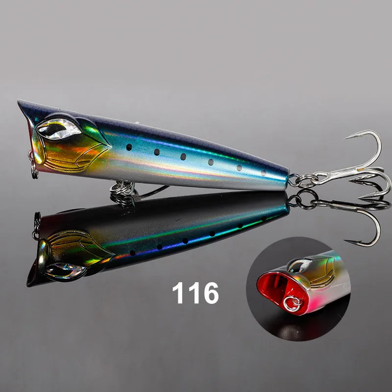 NOEBY Popper Fishing Lure 12cm 41g 15cm 85g 19cm 129g Popper Wobbler Artificial Hard Bait Big Game GT Tuna Sea Fishing Lure - Duke's Fishing Supply