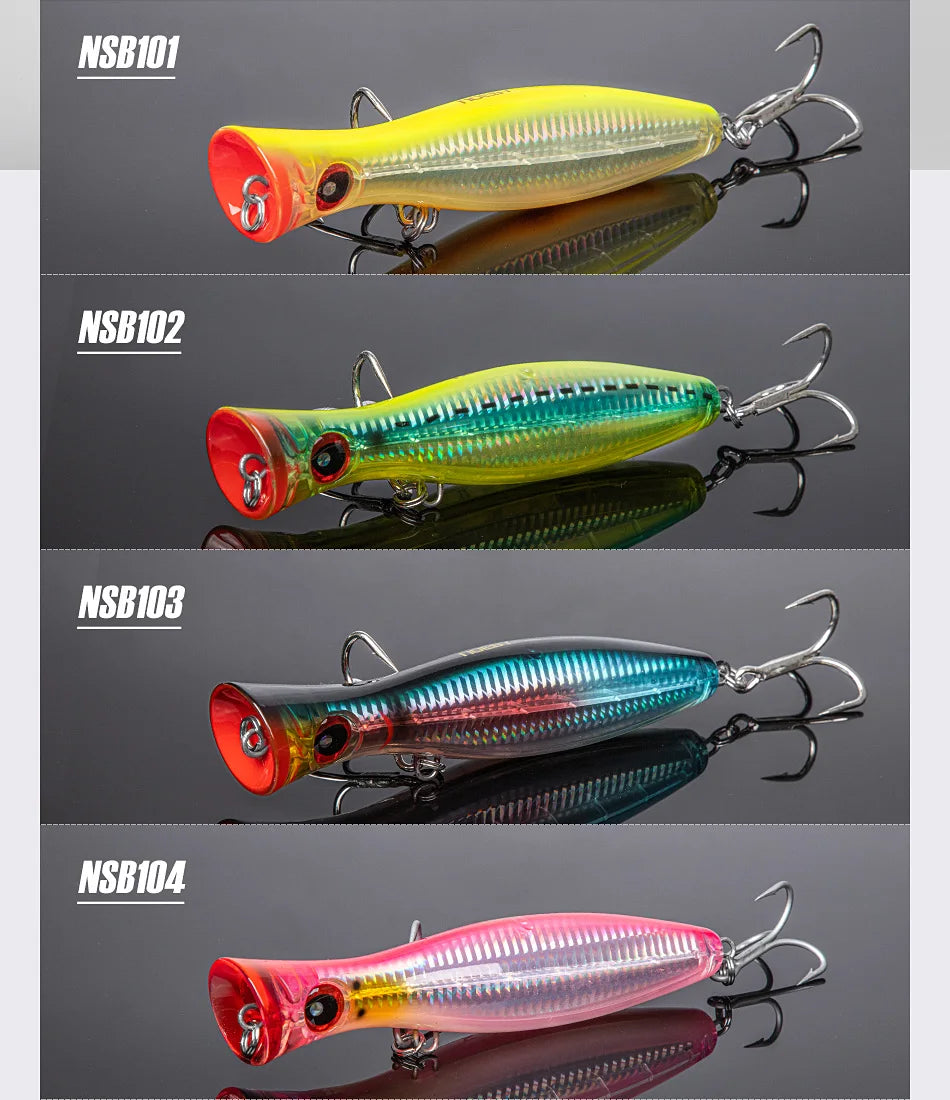 Noeby Blooper Popper Fishing Lures 120mm 43g 160mm 78g 200mm 150g Saltwater Topwater Artificial Hard Bait for GT Fishing Lure - Duke's Fishing Supply