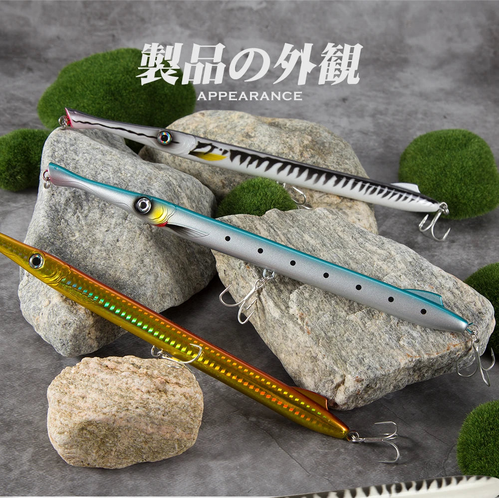 Hunthouse Don Belone Pencil Fishing Lure 225mm 23g/27g Floating/Sinking Long Casting Stickbaits For Leerfish Blue Fish LW506 - Duke's Fishing Supply