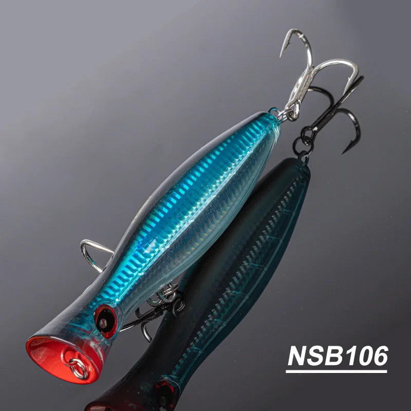 Noeby Blooper Popper Fishing Lures 120mm 43g 160mm 78g 200mm 150g Saltwater Topwater Artificial Hard Bait for GT Fishing Lure - Duke's Fishing Supply