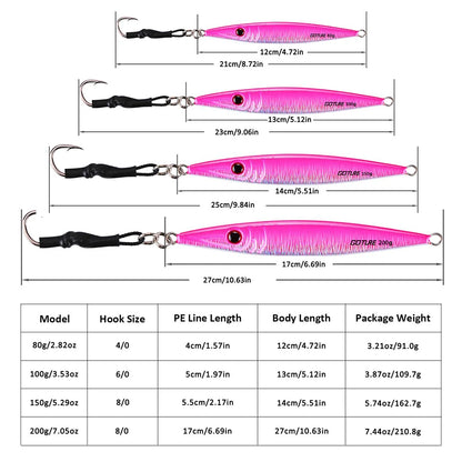 Vertical Jig (with Single Assist Hook) - Duke's Fishing Supply