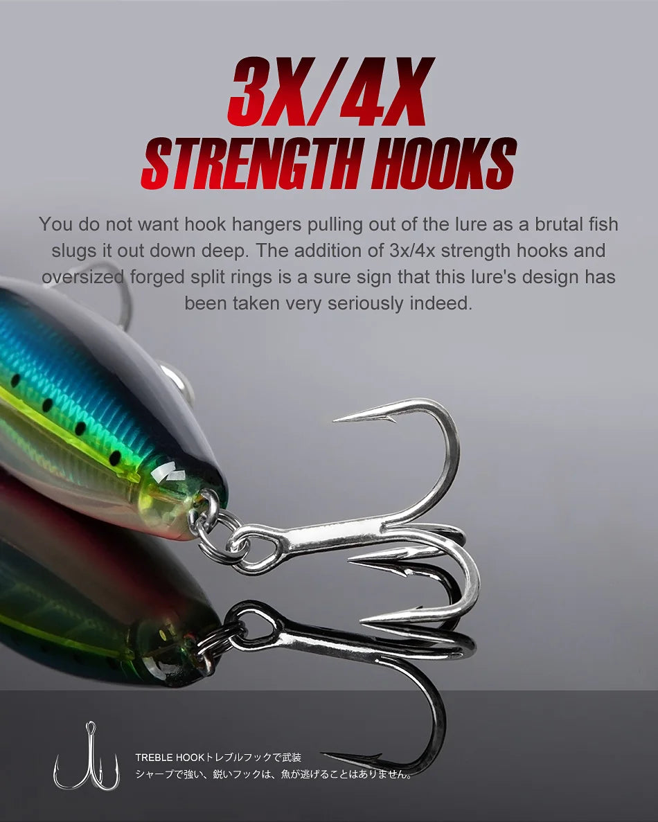 Noeby Blooper Popper Fishing Lures 120mm 43g 160mm 78g 200mm 150g Saltwater Topwater Artificial Hard Bait for GT Fishing Lure - Duke's Fishing Supply