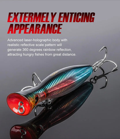 Noeby Blooper Popper Fishing Lures 120mm 43g 160mm 78g 200mm 150g Saltwater Topwater Artificial Hard Bait for GT Fishing Lure - Duke's Fishing Supply