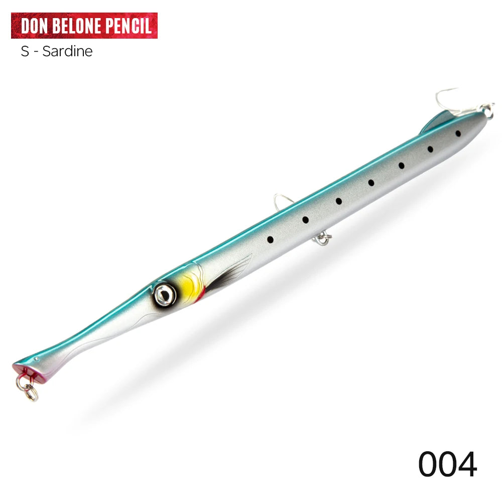 Hunthouse Don Belone Pencil Fishing Lure 225mm 23g/27g Floating/Sinking Long Casting Stickbaits For Leerfish Blue Fish LW506 - Duke's Fishing Supply