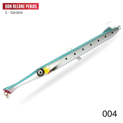Hunthouse Don Belone Pencil Fishing Lure 225mm 23g/27g Floating/Sinking Long Casting Stickbaits For Leerfish Blue Fish LW506 - Duke's Fishing Supply