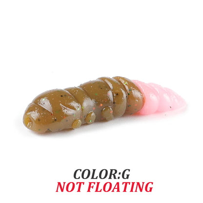 Pupa Larvae Soft Plastic Lure (18/pk) - Duke's Fishing Supply