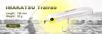 Hunthouse Pencil Fishing Lure Walk The Dog Top Water Artificial Bait Fishing Tackle For Pike Bass Bestselling Color Combos LW536 - Duke's Fishing Supply