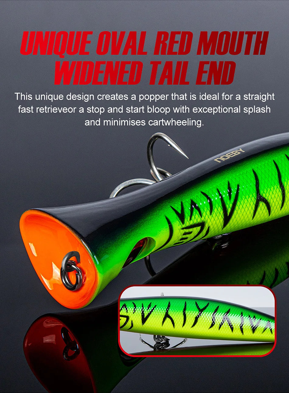 Noeby Big Game Popper Fishing Lure 200mm 116g GT Tuna Topwater Popper Saltwater Artificial Hard Lures Saltwater Fishing Lure - Duke's Fishing Supply