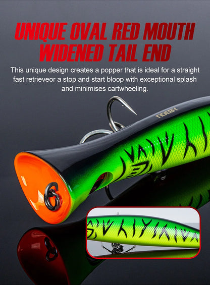 Noeby Big Game Popper Fishing Lure 200mm 116g GT Tuna Topwater Popper Saltwater Artificial Hard Lures Saltwater Fishing Lure - Duke's Fishing Supply