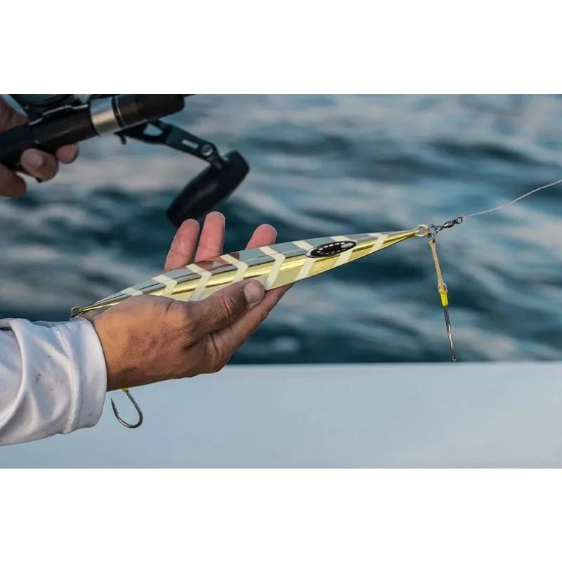 1pcs Vertical Speed Jigs120g150g200g250g300gSea Biomimetic Fish Iron PlateBait WobblerFishing Lure Artificial Ocean Boat Fishing - Duke's Fishing Supply