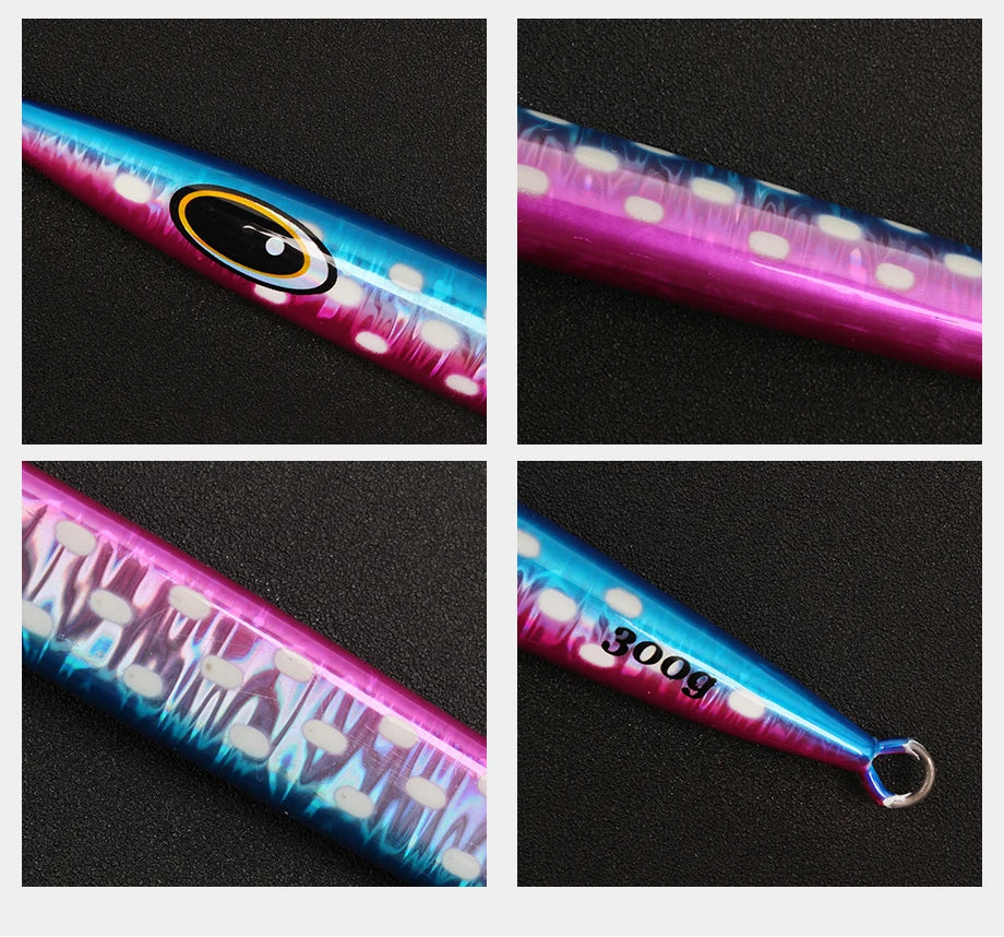 Sexfox Trolling Boat Fishing Slow Jigging Speed Sinking Vertical Metal Heavy Jig Tuna Deep Sea Fishing Lure - Duke's Fishing Supply