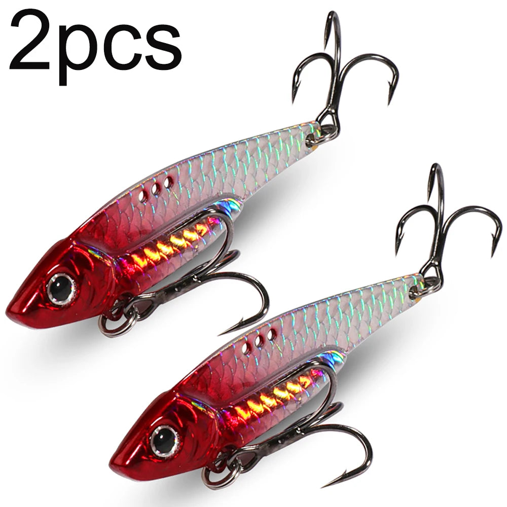 Spinner Spoon Metal Jig Bait 7.5g 10g 16g 20g VIB Sinking Blade Spinning Treble Hook Spinnerbait Pesca Tackle Sea Fishing Lure - Duke's Fishing Supply