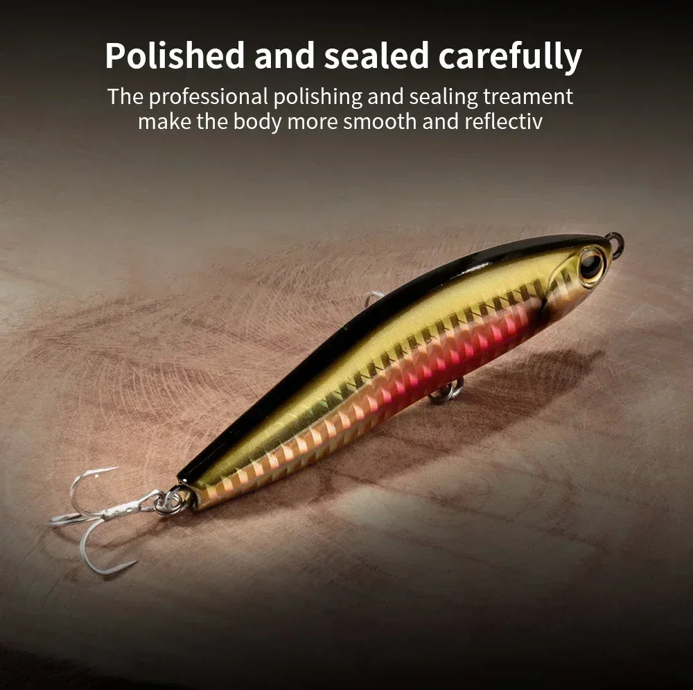 Sinking Pencil Lure 12.5g 24g Fishing Weight System Jerkbait Popper Hook Swimbait Pesca Tackle Cast Deep Minnow Silicone Bait - Duke's Fishing Supply