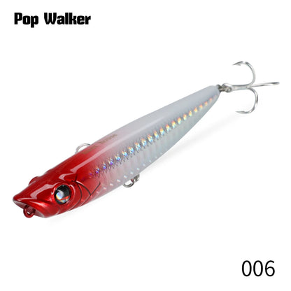 Hunthouse WTD Hard Pencil Fishing Lure Topwater Popper 90m/11.6g Stick Bait Wobblers Fishing Tackle For Seabass Pike LW547 - Duke's Fishing Supply