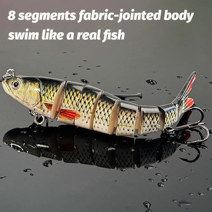 GOBAIT Swimbait 11g 16g 27g Multi Joint Lure Slow Sinking Bionic Swimming Pesca Bass Treble Hook Carp Fishing Tackle Hard Bait - Duke's Fishing Supply