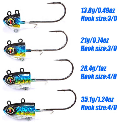 Glow-Belly Paddle Minnow Jig - Duke's Fishing Supply