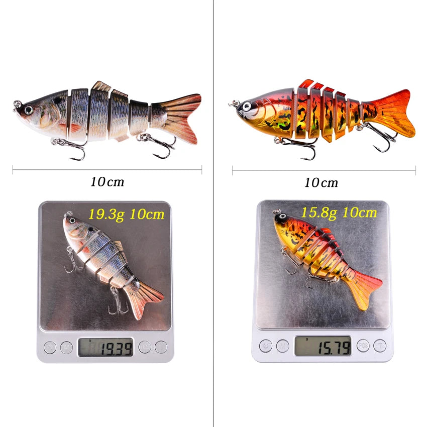 Sinking Jointed Swimbait (Various Sizes) - Duke's Fishing Supply