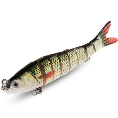 GOBAIT Swimbait 11g 16g 27g Multi Joint Lure Slow Sinking Bionic Swimming Pesca Bass Treble Hook Carp Fishing Tackle Hard Bait - Duke's Fishing Supply
