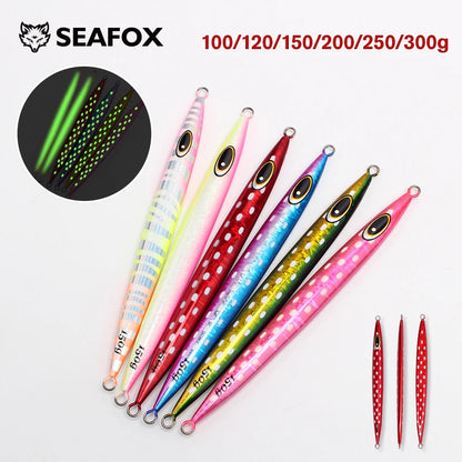 Sexfox Trolling Boat Fishing Slow Jigging Speed Sinking Vertical Metal Heavy Jig Tuna Deep Sea Fishing Lure - Duke's Fishing Supply