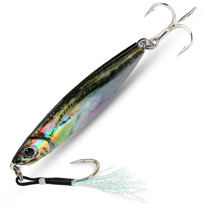 Metal Jig Fishing Lure 20g Shore Cast Hook Swimbait Artificial Bait Laser Cover Pesca Sea Pike Bass Accessories Spinning Tackle - Duke's Fishing Supply