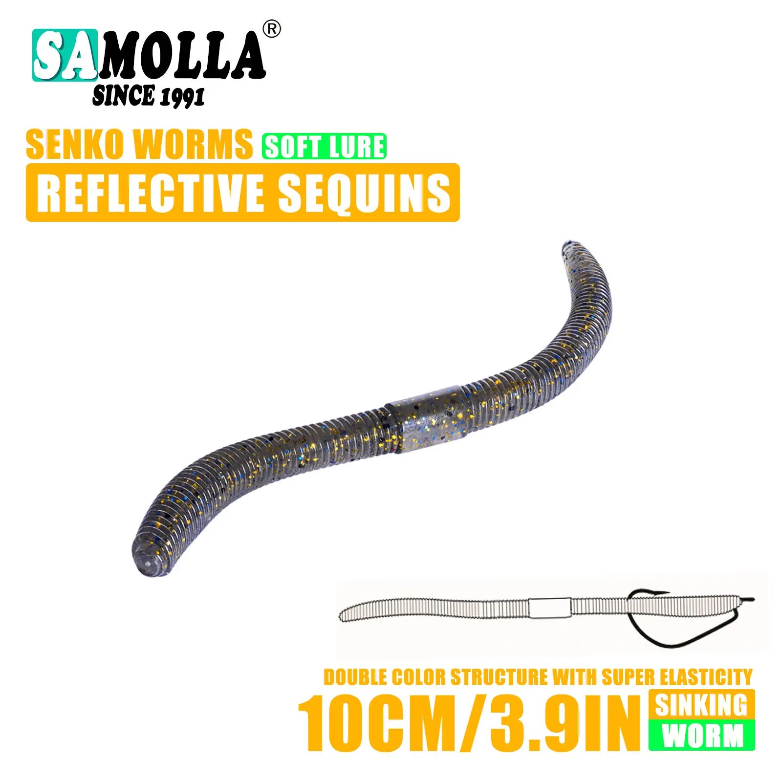 Senko Soft Plastic Worm (4.0"/5.5") - Duke's Fishing Supply