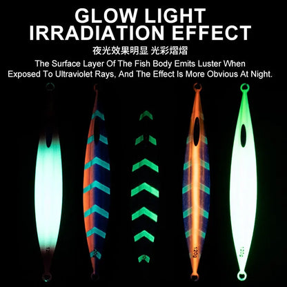 1pcs Vertical Speed Jigs120g150g200g250g300gSea Biomimetic Fish Iron PlateBait WobblerFishing Lure Artificial Ocean Boat Fishing - Duke's Fishing Supply