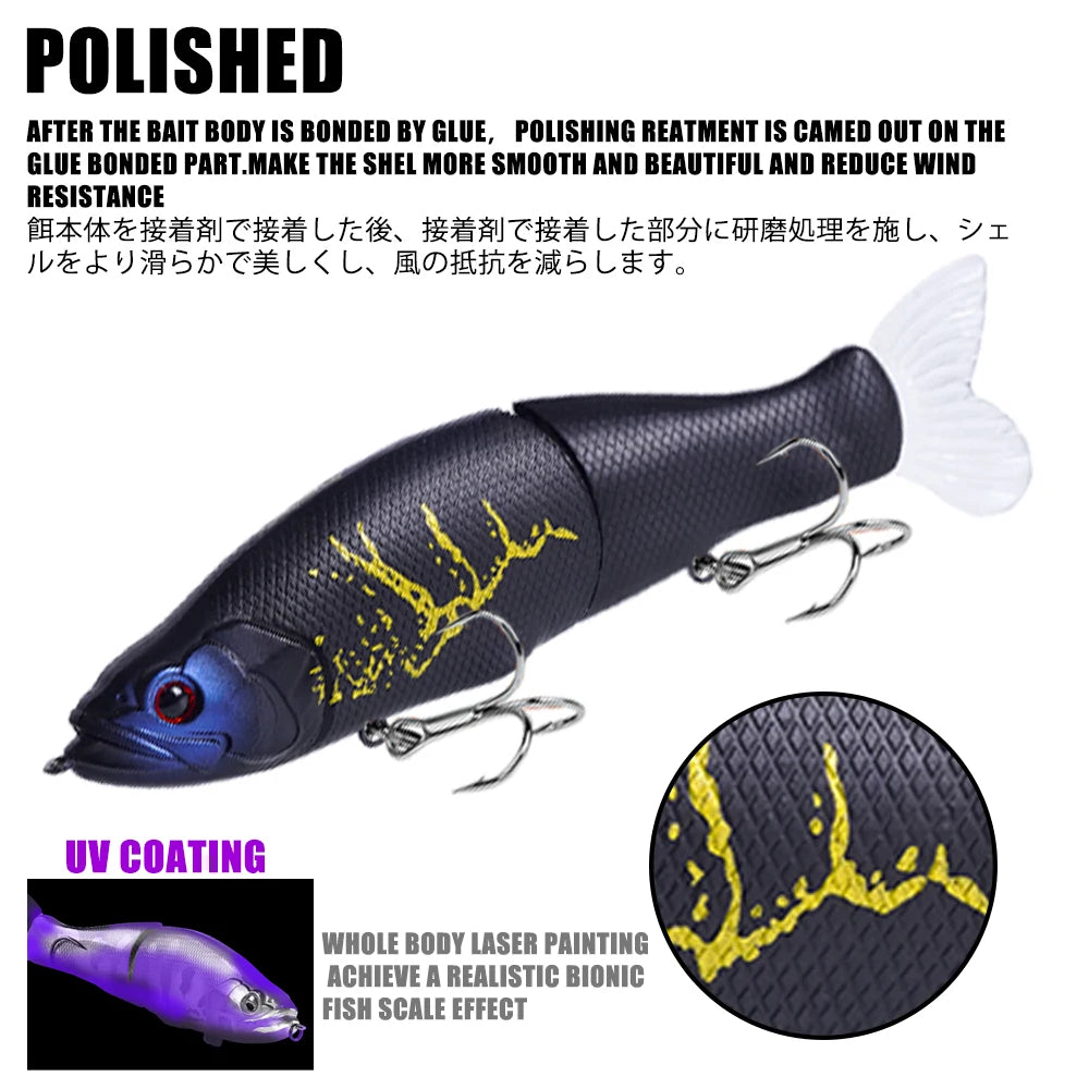 Slow Sinking Jointed Swimbait - Duke's Fishing Supply