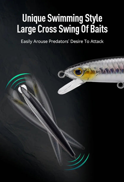 KINGDOM SP Shadow Fishing Lures 6.5g 9g 14g 14.2g Suspending Minnow Wobbler Crank Baits Artificial Sea Bass Pike Fishing Tackle - Duke's Fishing Supply