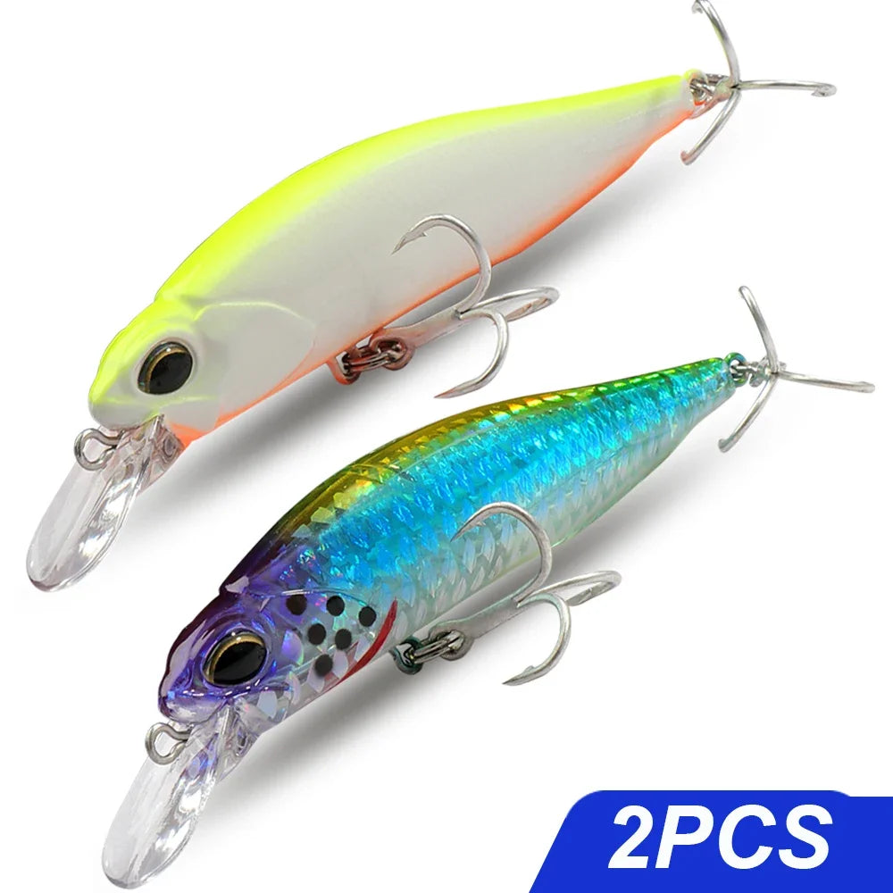 Fishing Lure Kit Floating 8.5g Bait Sinking Minnow 5g Wobbler Swimbait Carp Fishing Tackle Rattle Cranbait Set Pesca Jerkbait - Duke's Fishing Supply