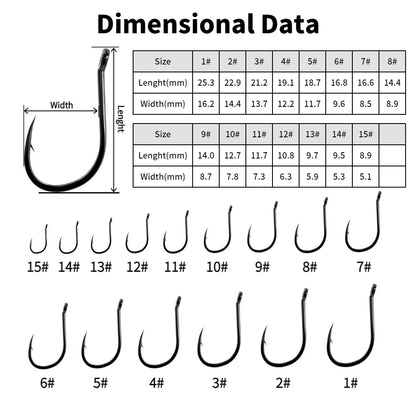 Offset High Carbon Steel Hook (50/pk) - Duke's Fishing Supply