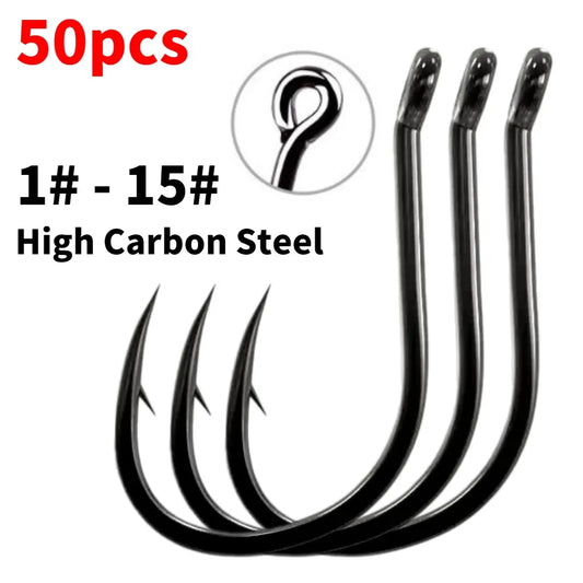 Offset High Carbon Steel Hook (50/pk) - Duke's Fishing Supply