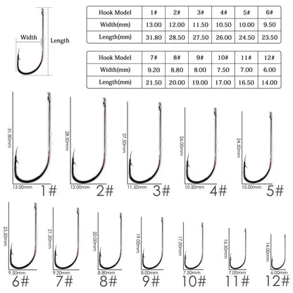 Barbed Long Shank Hooks (50/pk) - Duke's Fishing Supply