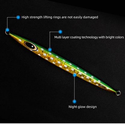 Sexfox Trolling Boat Fishing Slow Jigging Speed Sinking Vertical Metal Heavy Jig Tuna Deep Sea Fishing Lure - Duke's Fishing Supply