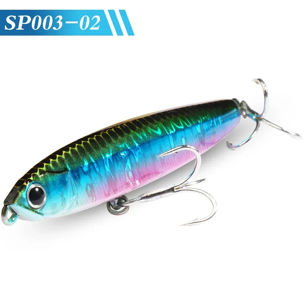 GOBAIT Sinking Pencil Bait 10g 14g 18g 24g Minnow 8cm 10cm Fishing Hook Metal Jig Wobbler Plopper Casting Gear Popper Pesca Lure - Duke's Fishing Supply