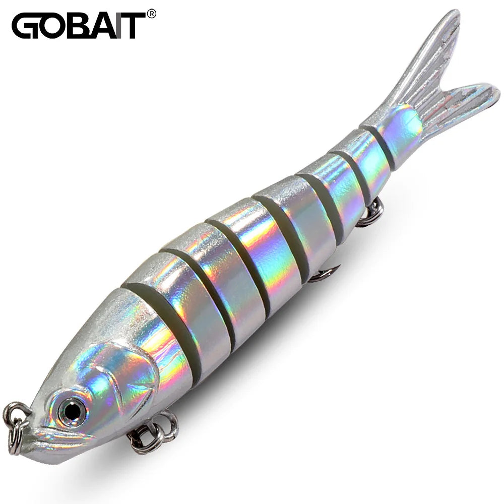 GOBAIT Swimbait 11g 16g 27g Multi Joint Lure Slow Sinking Bionic Swimming Pesca Bass Treble Hook Carp Fishing Tackle Hard Bait - Duke's Fishing Supply