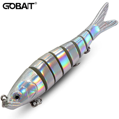 GOBAIT Swimbait 11g 16g 27g Multi Joint Lure Slow Sinking Bionic Swimming Pesca Bass Treble Hook Carp Fishing Tackle Hard Bait - Duke's Fishing Supply