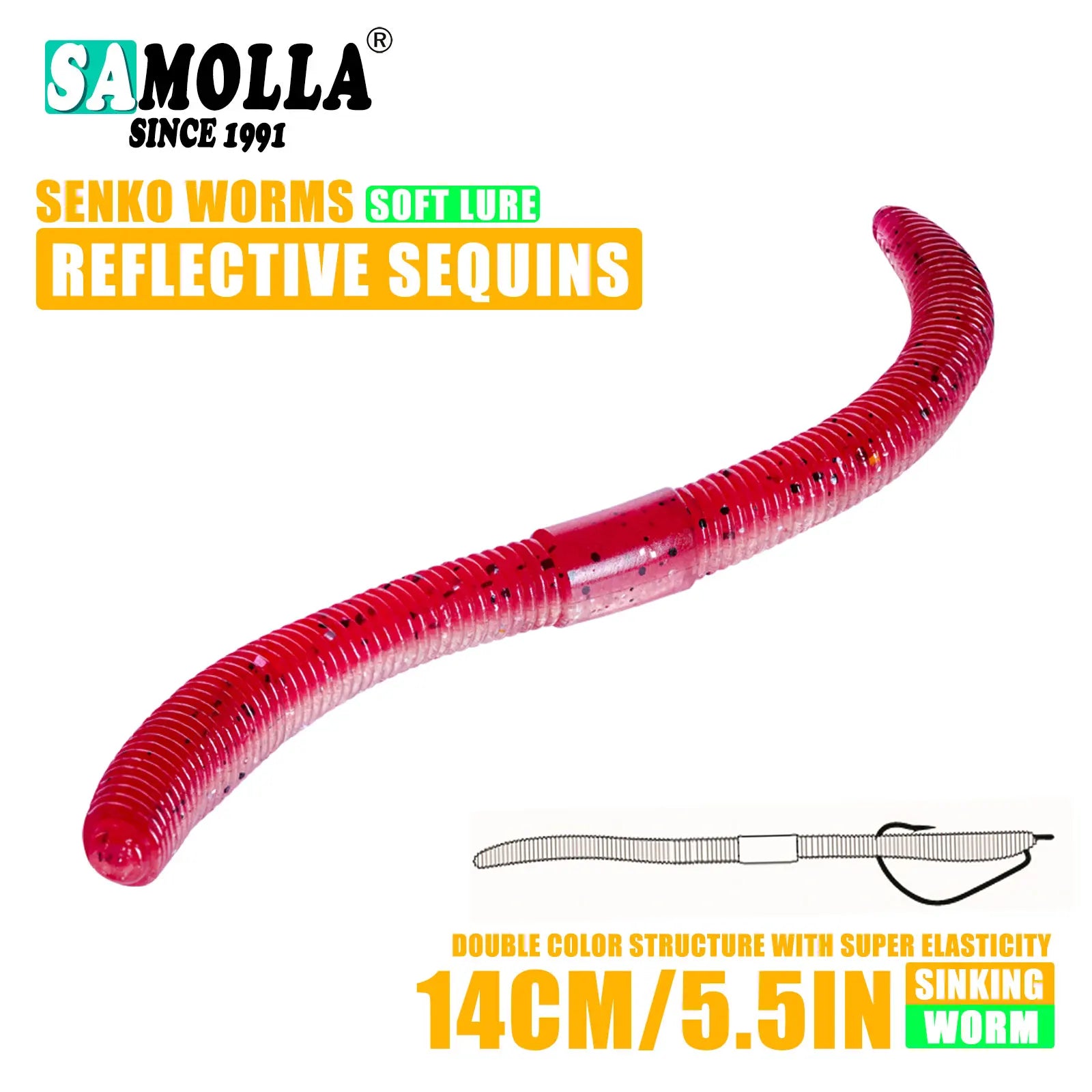 Senko Soft Plastic Worm (4.0"/5.5") - Duke's Fishing Supply