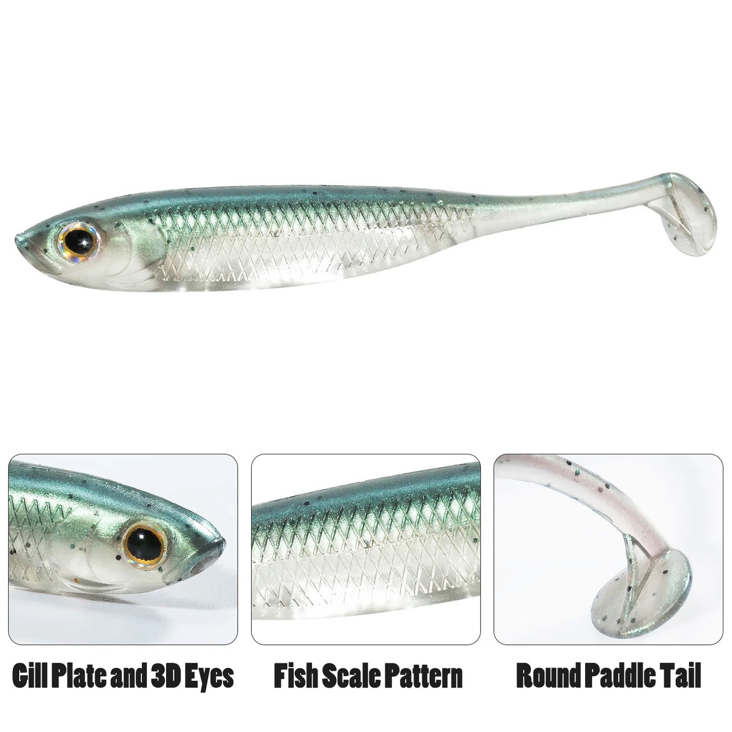 Paddle Tail Shad Swimbait (Various Sizes) - Duke's Fishing Supply