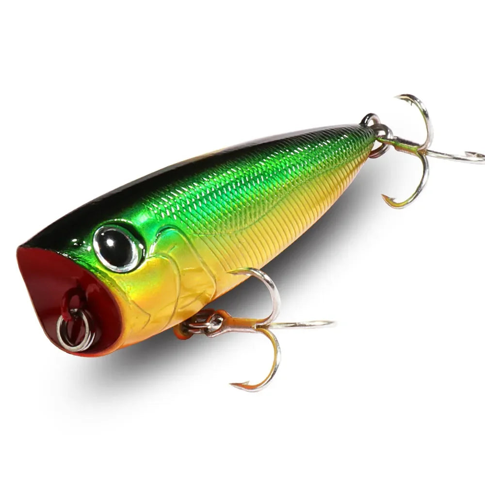 Top Water Floating Popper 8g 6.5cm Lure Steel Ball Copper Ballast Balance System Swimbait Pesca Wobbler Minnow Tackle Crank Bait - Duke's Fishing Supply