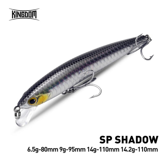 KINGDOM SP Shadow Fishing Lures 6.5g 9g 14g 14.2g Suspending Minnow Wobbler Crank Baits Artificial Sea Bass Pike Fishing Tackle - Duke's Fishing Supply