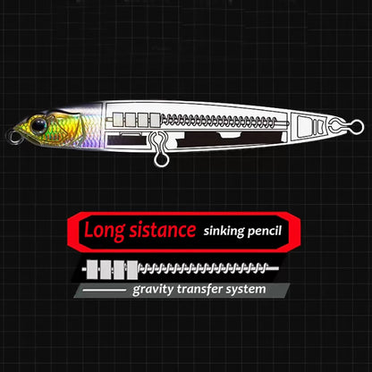 Sinking Pencil Lure 24g 10cm Gravity Transfer Wobbler Swimbait Kit Pesca Jerkbait Hook Popper Sea Fishing Tackle Artificial Bait - Duke's Fishing Supply