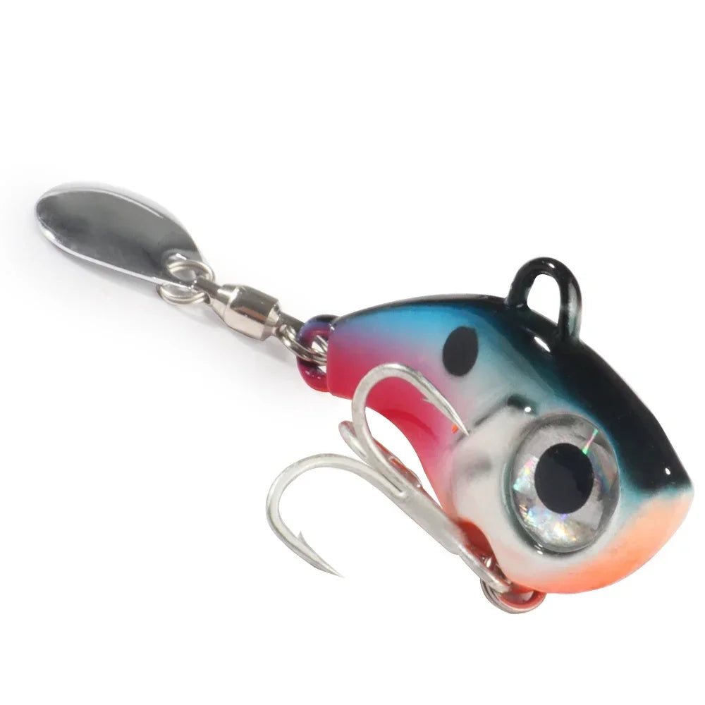 GOBAIT Spinner Bait 10g 20g 30g VIB Spoon Metal Jig Fishing Vibration Tackle Blade Pesca Rotating Spinning Lure Gear Spinnerbait - Duke's Fishing Supply