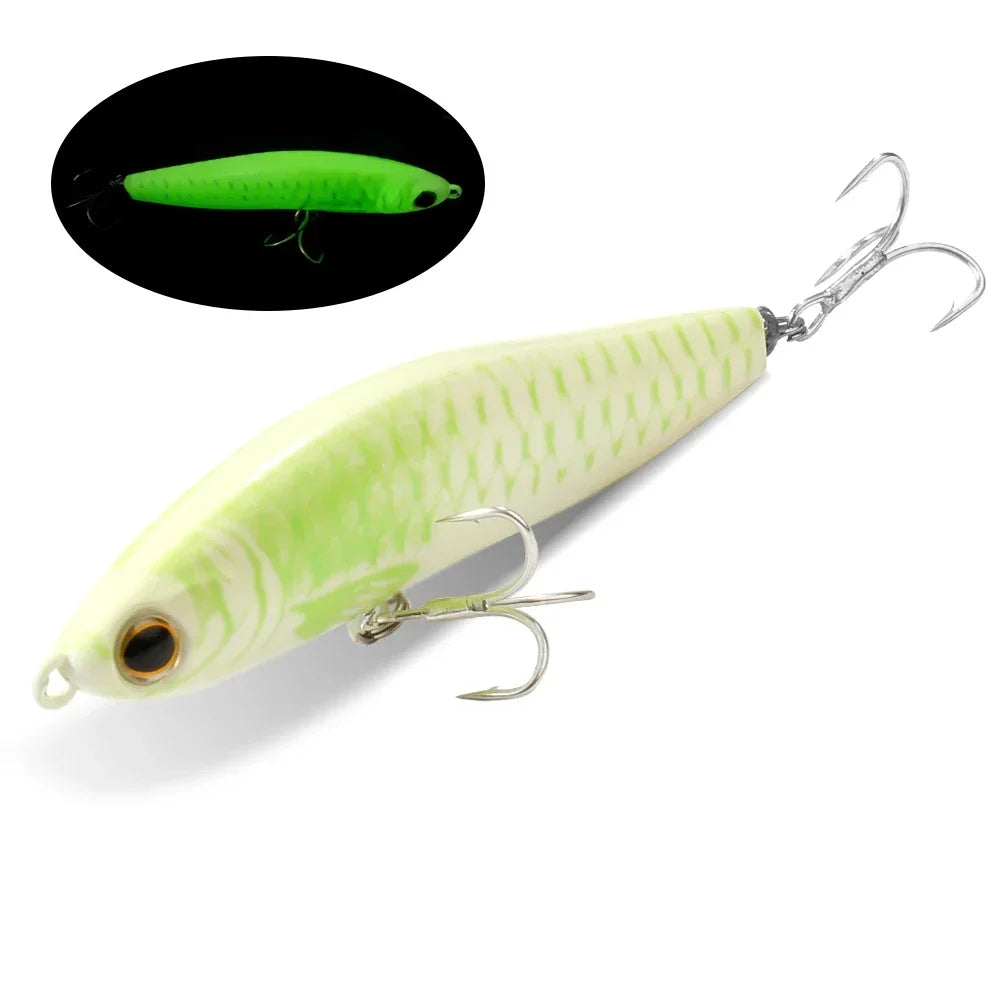 Sinking Pencil Lure 12.5g 24g Fishing Weight System Jerkbait Popper Hook Swimbait Pesca Tackle Cast Deep Minnow Silicone Bait - Duke's Fishing Supply