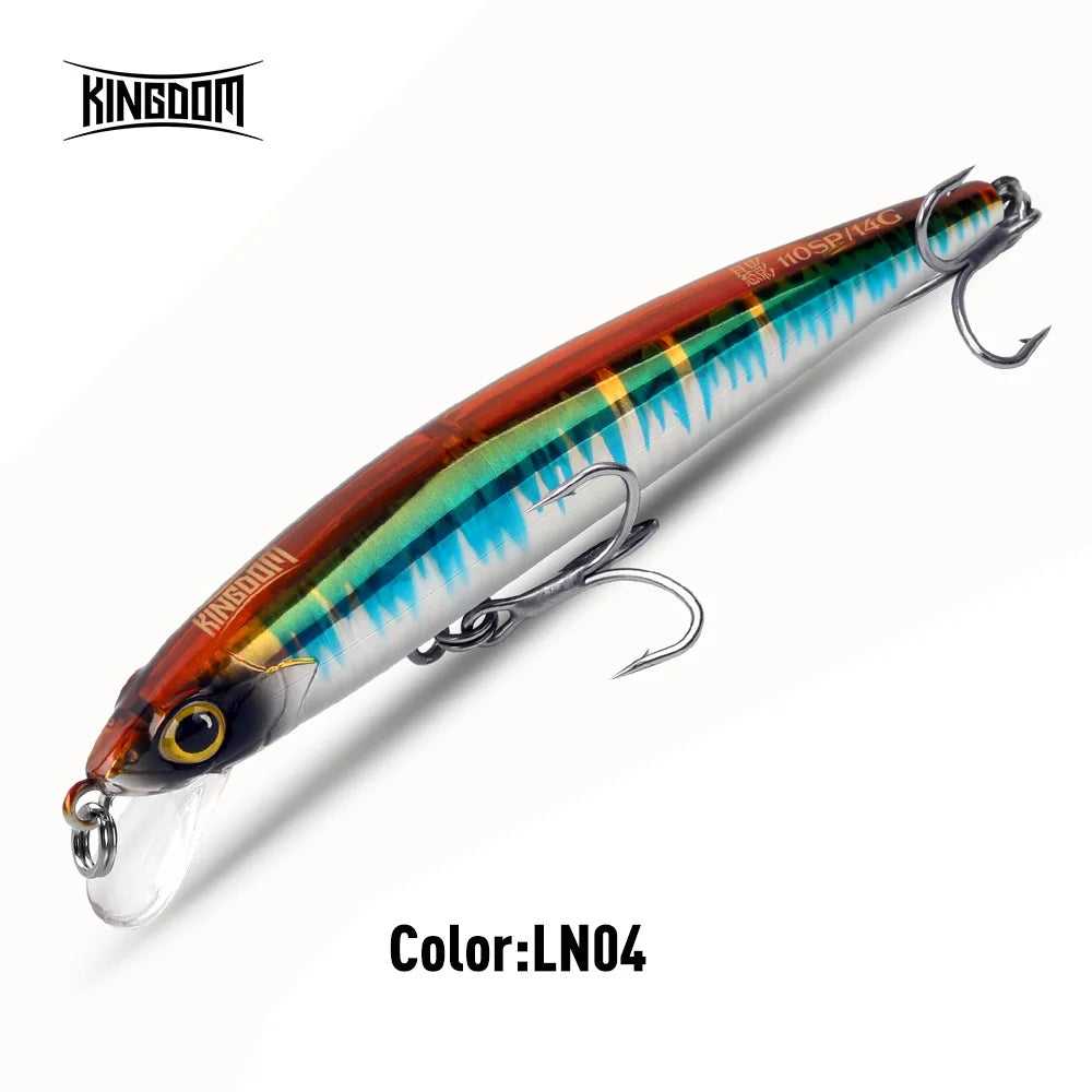 KINGDOM SP Shadow Fishing Lures 6.5g 9g 14g 14.2g Suspending Minnow Wobbler Crank Baits Artificial Sea Bass Pike Fishing Tackle - Duke's Fishing Supply