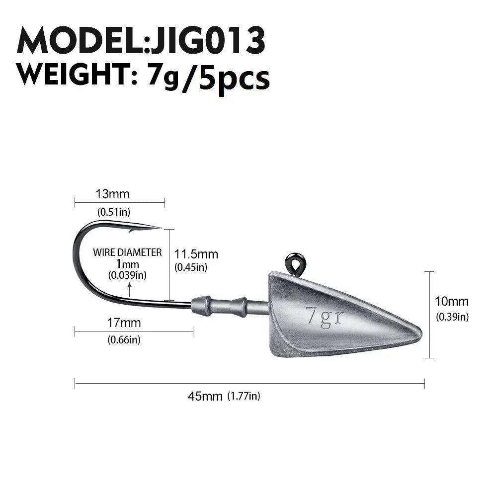 Dart Jighead (Various Sizes) - Duke's Fishing Supply