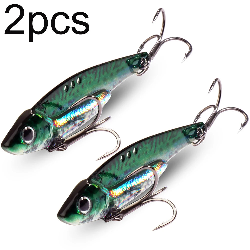 Spinner Spoon Metal Jig Bait 7.5g 10g 16g 20g VIB Sinking Blade Spinning Treble Hook Spinnerbait Pesca Tackle Sea Fishing Lure - Duke's Fishing Supply