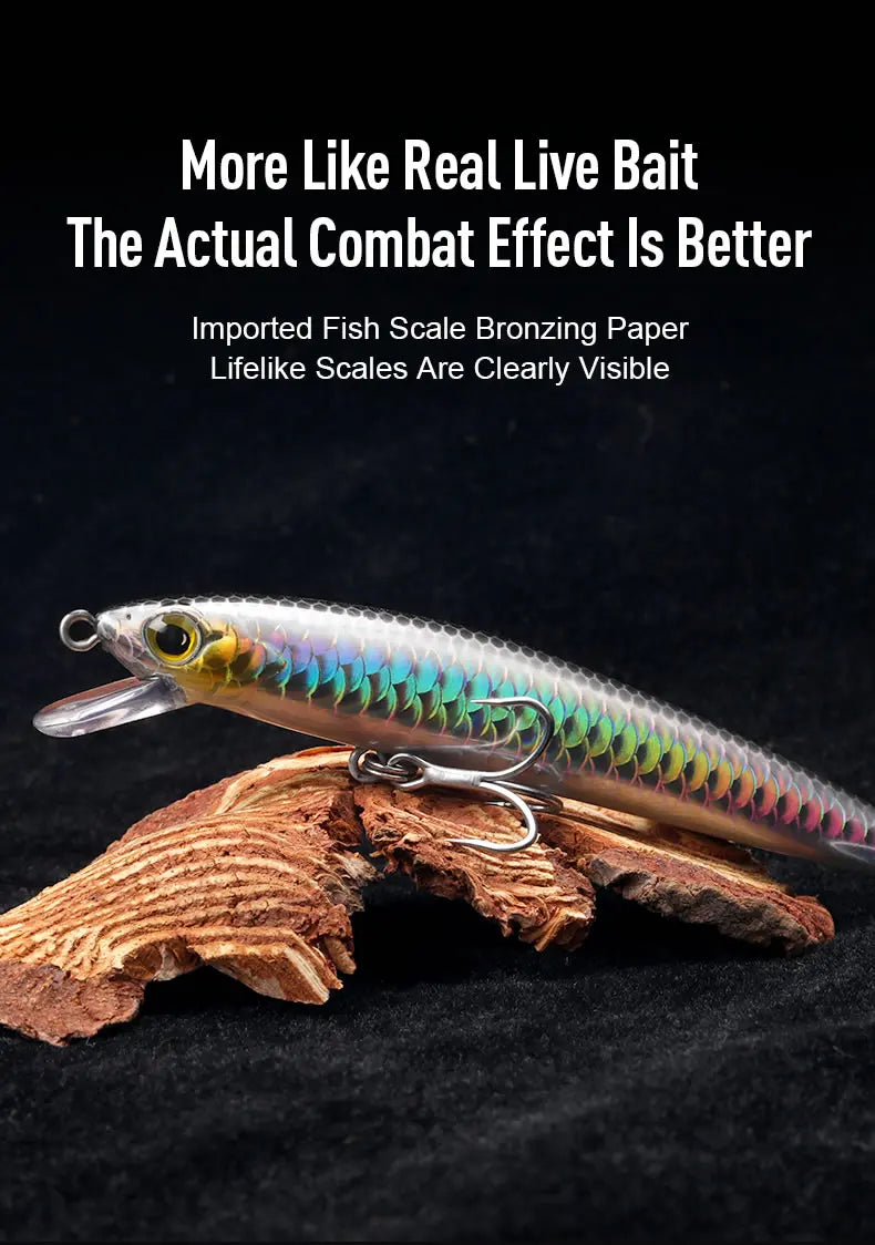 KINGDOM SP Shadow Fishing Lures 6.5g 9g 14g 14.2g Suspending Minnow Wobbler Crank Baits Artificial Sea Bass Pike Fishing Tackle - Duke's Fishing Supply