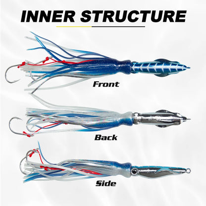 Skirted Squid Jig (60-200g) - Duke's Fishing Supply
