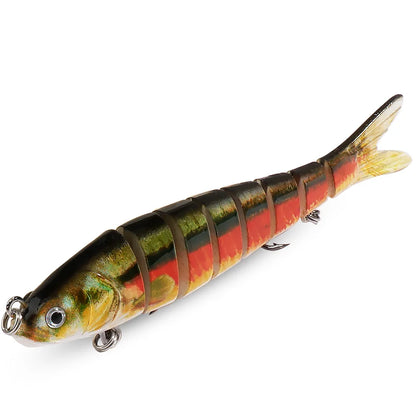 GOBAIT Swimbait 11g 16g 27g Multi Joint Lure Slow Sinking Bionic Swimming Pesca Bass Treble Hook Carp Fishing Tackle Hard Bait - Duke's Fishing Supply